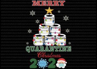 Merry Quarantine Christmas 2020 svg, Quarantine Christmas Toilet Paper Tree svg, Christmas Toilet Paper Tree svg, Toilet Paper Tree 2020 svg