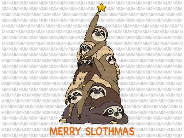Merry slothmas svg svg, merry slothmas vector, christmas tree sloths svg, sloths tree vector, slothmas svg