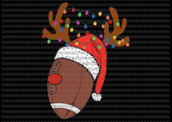 Reindeer Merry Christmas 2020 svg, Christmas Football Ball svg, Reindeer rugby ball svg, Reindeer Christmas rugby ball svg, Christmas Nfl