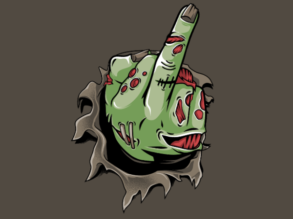 Zombie fuck! t shirt graphic design