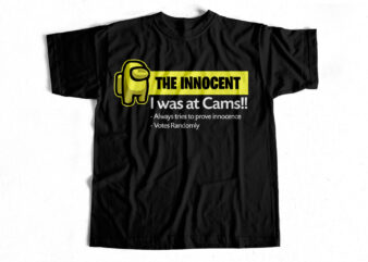 Yellow The Innocent Among Us – Trending T-Shirt design for sale – Imposter