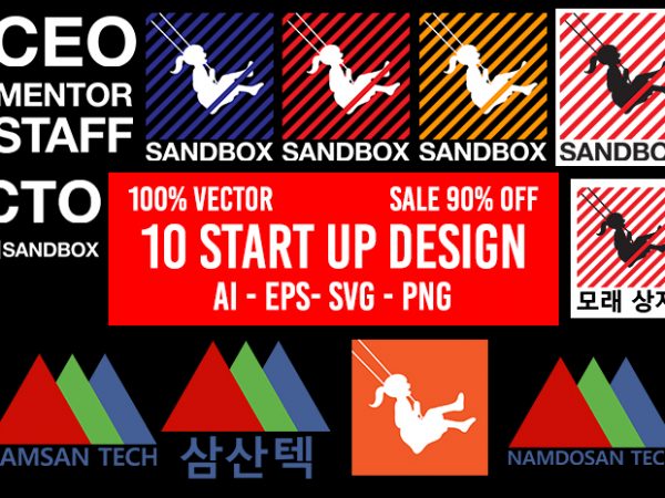 10 startup design bundle ai eps svg png