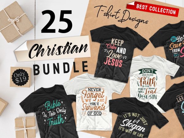 Download Christian T Shirt Designs Bundle Inspirational Religion T Shirt Design Bundles Vector Eps Svg Png Dxf Buy T Shirt Designs