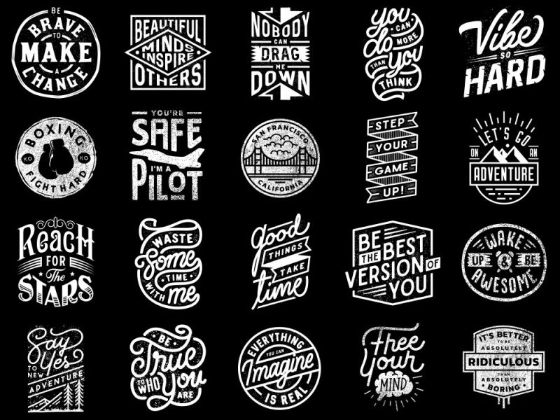 TYPOGRAPHY T-SHIRT DESIGNS BUNDLE PART 5