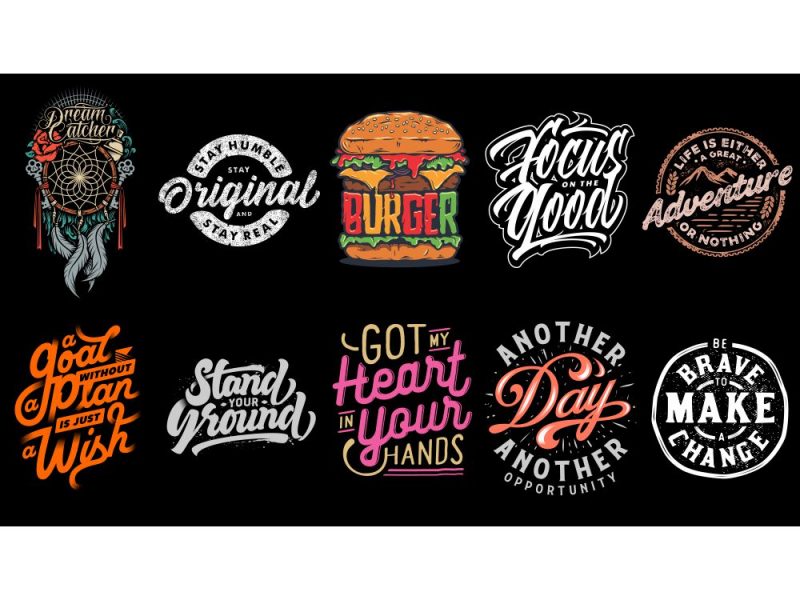 TYPOGRAPHY T-SHIRT DESIGNS BUNDLE PART 6