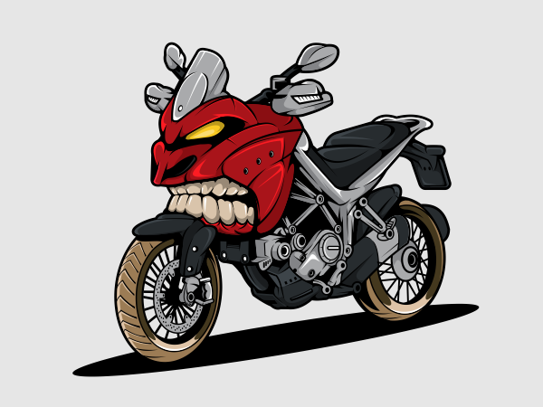 Motorcycles t-shirt design concept