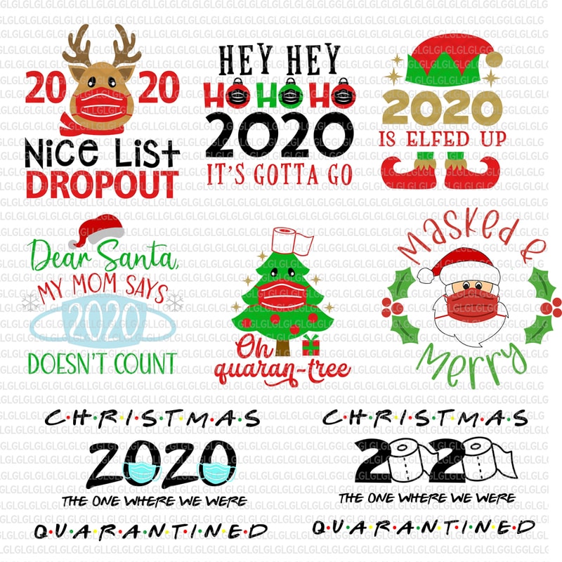 Download 2020 Christmas Quarantine SVG, Christmas Quarantine SVG ...