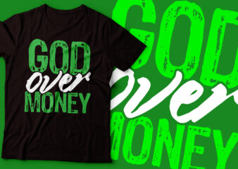 God over money faith design | Christian bible design