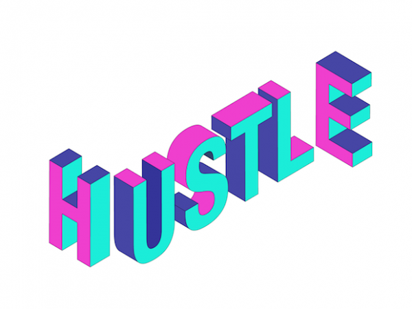 Hustle tshirt design commercial use