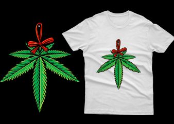 Mistlestoned Cannabis weed marijuana Parody 100% Vector