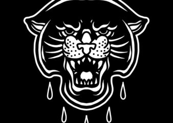 panther tshirt design ready to use