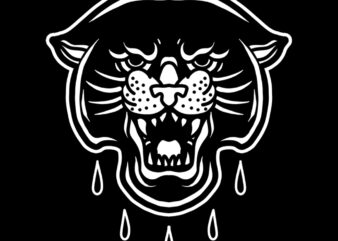 panther tshirt design ready to use
