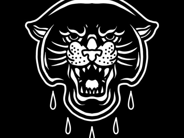Panther tshirt design ready to use