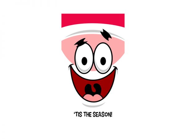 Santa patrick t shirt template vector