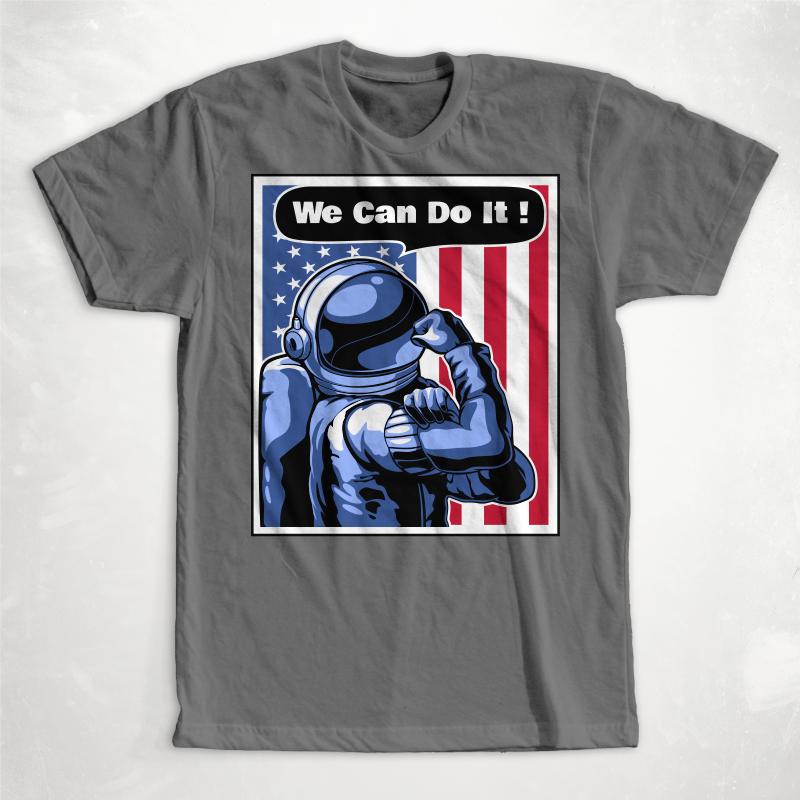 t-shirt vector Astronaut T-shirt Designs Bundle Part 3
