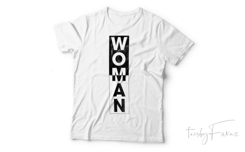 WOMAN | Half MAN Half Woman T shirt design for sale