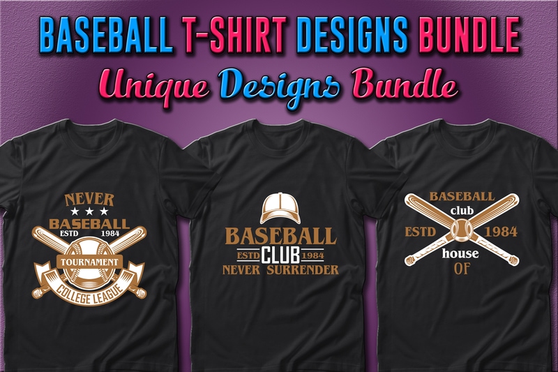 Best Selling 38 Baseball Sport T-shirt Designs Bundle