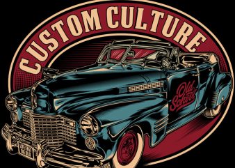 Custom Culture t shirt vector file