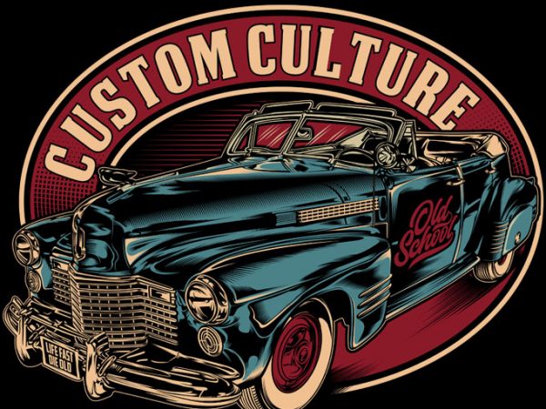 Custom culture t shirt vector file