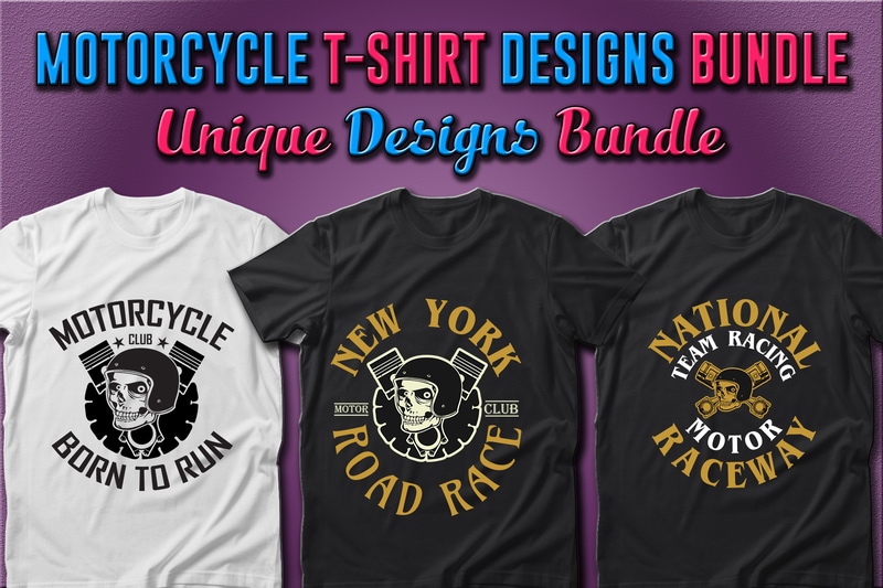 Best Selling 49 Motorcycle T-shirt Designs Bundle