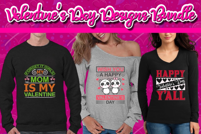 Best Selling 120 Valentine’s Day T-shirt Designs Bundle – 98% Off