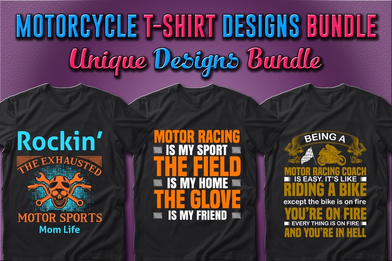 Best Selling 49 Motorcycle T-shirt Designs Bundle