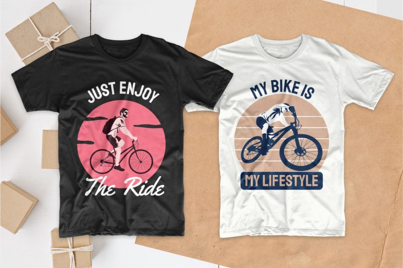 bicycle t shirt design bundle, Bike t shirt design slogan quotes pack collection bundles, Bike t-shirt designs silhouettes, Mountain bike t shirt design, EPS PSD SVG PNG