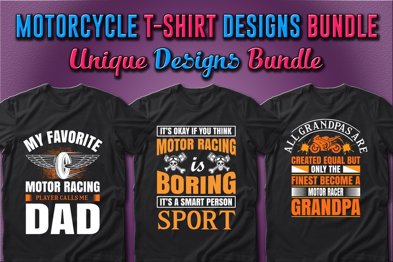 Best Selling 49 Motorcycle T-shirt Designs Bundle