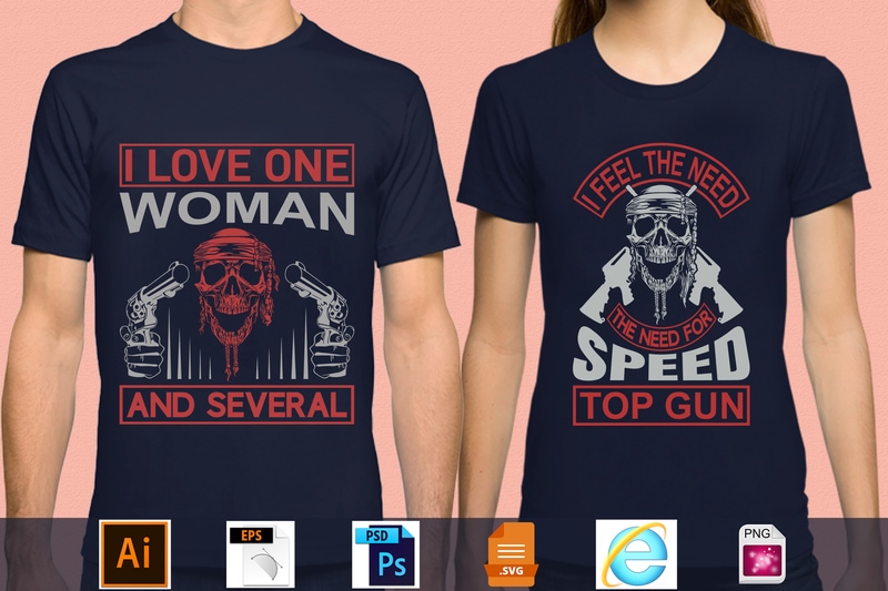 Best Selling 100 Gun Lover T-shirt Designs Bundle – 98 % Off