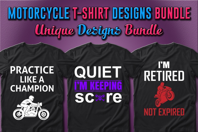 Best Selling 49 Motorcycle T-shirt Designs Bundle