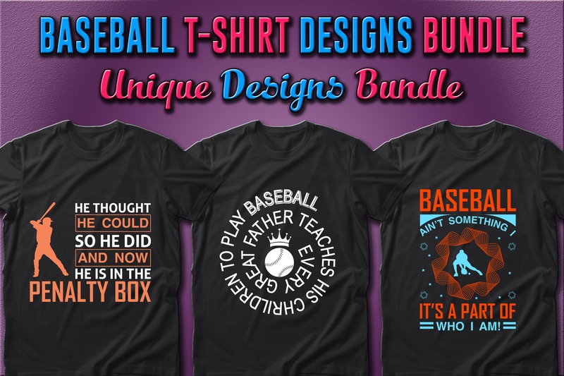 Best Selling 38 Baseball Sport T-shirt Designs Bundle