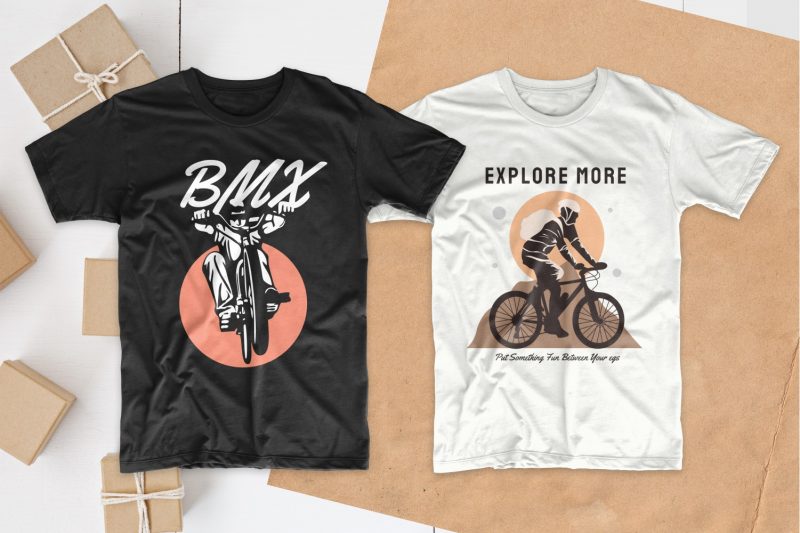 t-shirt vector bicycle t shirt design bundle, Bike t shirt design slogan quotes pack collection bundles, Bike t-shirt designs silhouettes, Mountain bike t shirt design, EPS PSD SVG PNG