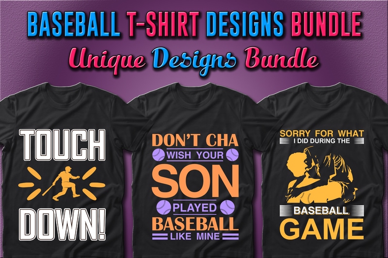 Best Selling 38 Baseball Sport T-shirt Designs Bundle