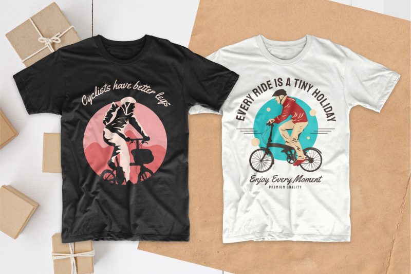 bicycle t shirt design bundle, Bike t shirt design slogan quotes pack collection bundles, Bike t-shirt designs silhouettes, Mountain bike t shirt design, EPS PSD SVG PNG