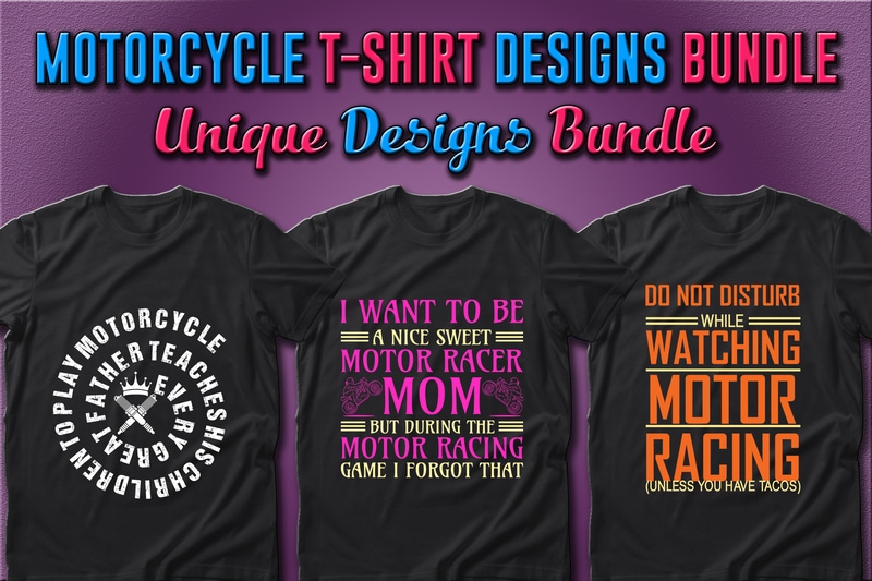 Best Selling 49 Motorcycle T-shirt Designs Bundle