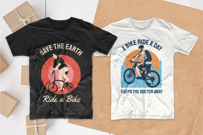 t-shirt vector bicycle t shirt design bundle, Bike t shirt design slogan quotes pack collection bundles, Bike t-shirt designs silhouettes, Mountain bike t shirt design, EPS PSD SVG PNG