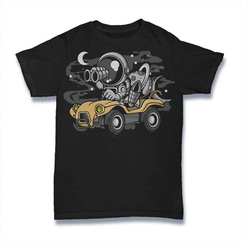 t-shirt vector 100 Astronaut Cartoon Designs Bundle