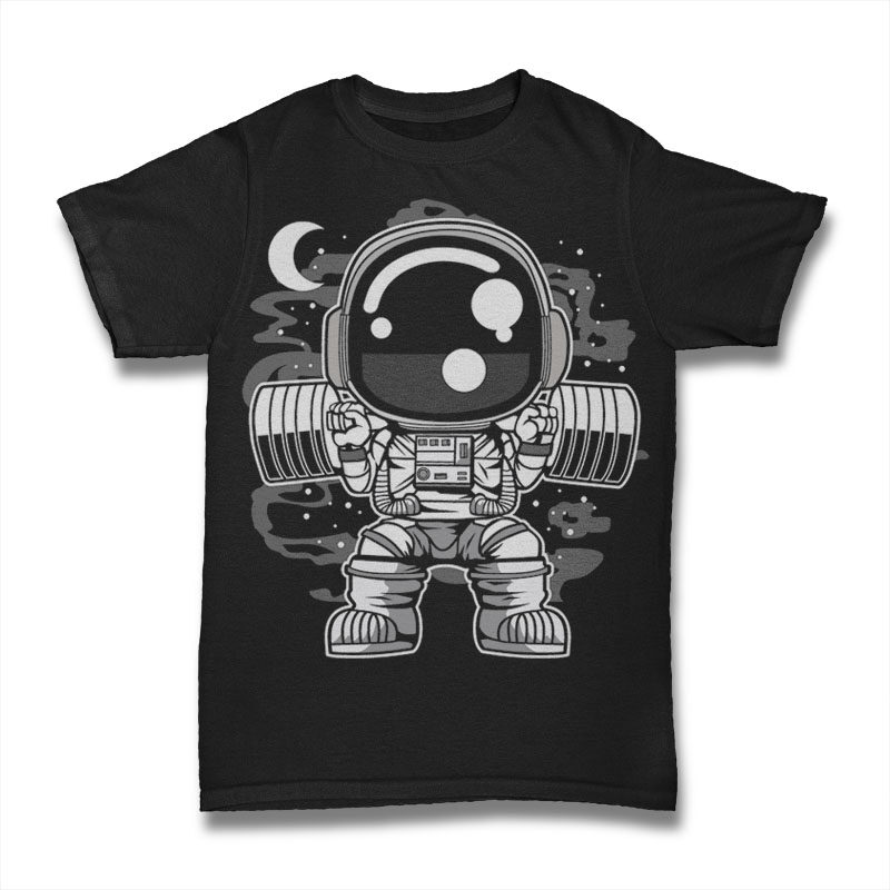 t-shirt vector 100 Astronaut Cartoon Designs Bundle