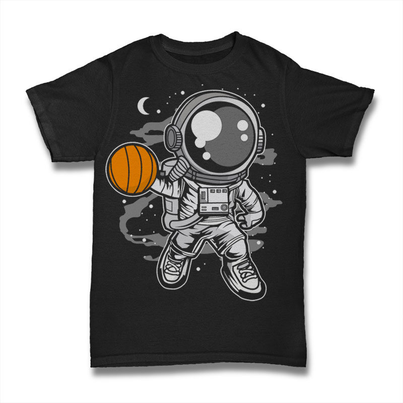 t-shirt vector 100 Astronaut Cartoon Designs Bundle
