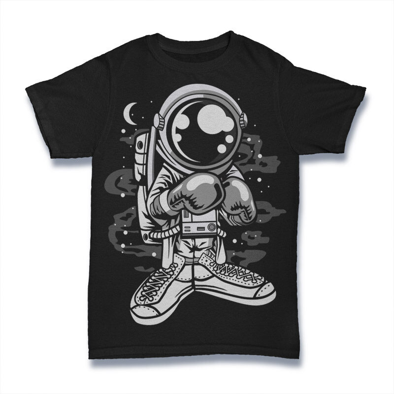 t-shirt vector 100 Astronaut Cartoon Designs Bundle