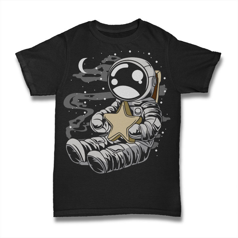 t-shirt vector 100 Astronaut Cartoon Designs Bundle