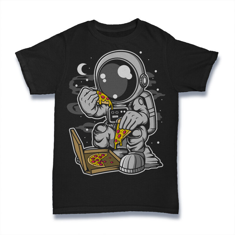 t-shirt vector 100 Astronaut Cartoon Designs Bundle
