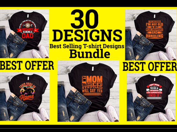 Best selling t-shirt designs bundle