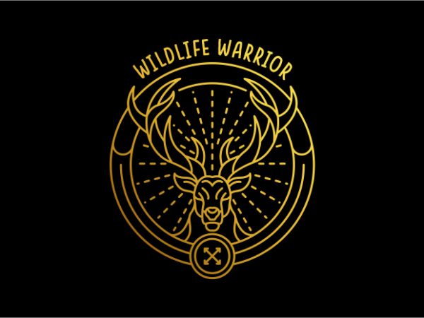 Wildlife warrior 2 t shirt design for sale