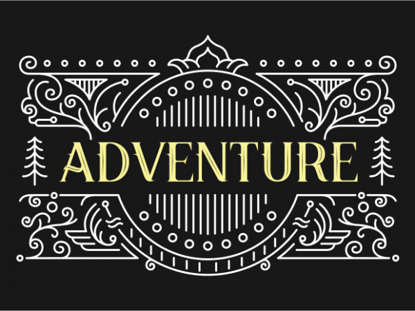 Adventure 1 t shirt vector