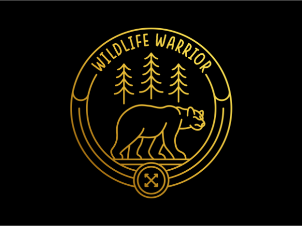 Wildlife warrior 1 t shirt design for sale