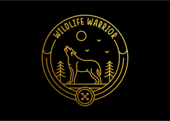 Wildlife Warrior 3 t shirt design for sale