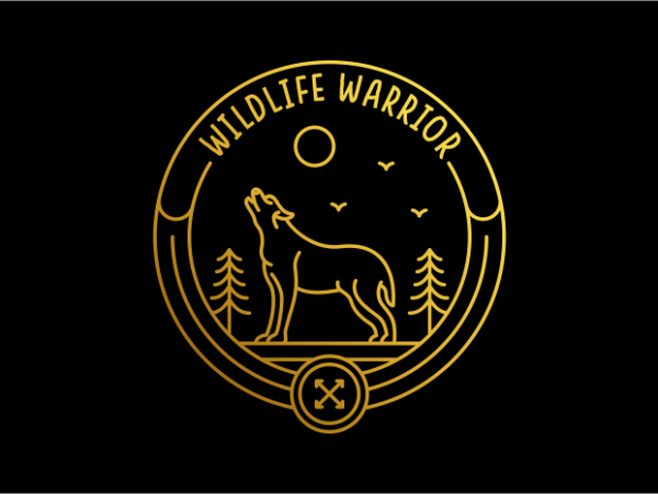 Wildlife warrior 3 t shirt design for sale
