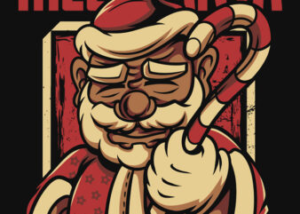 Meet Santa Happy Christmas T-Shirt Design