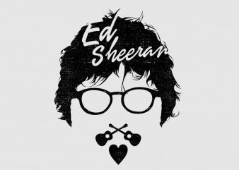 Ed Sheeran vector design template